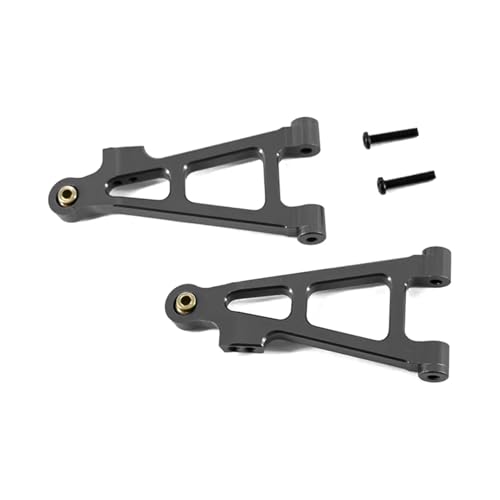 YXIUEYINGE for Mjx for Hyper Go 16207 16208 16209 16210 H16 Upgrade Teile Metall Front Lower Swing Arm for Rc Auto Aluminium Zubehör(Dark Grey) von YXIUEYINGE