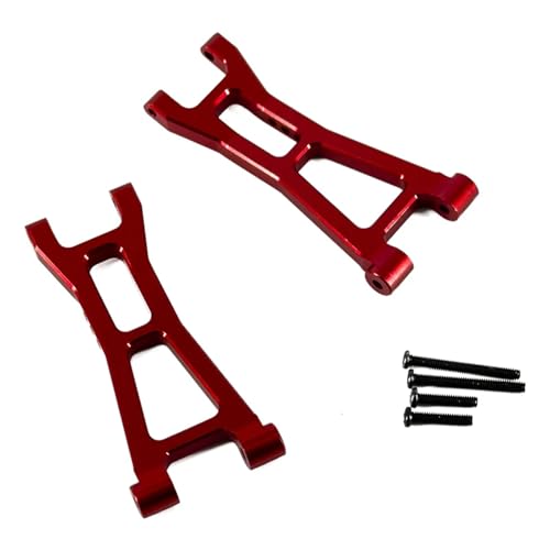 YXIUEYINGE for Mjx for Hyper Go 16207 16208 16209 16210 H16 Upgrade Teile Metall Rear Lower Swing Arm for Rc Auto Aluminium Zubehör(Rood) von YXIUEYINGE