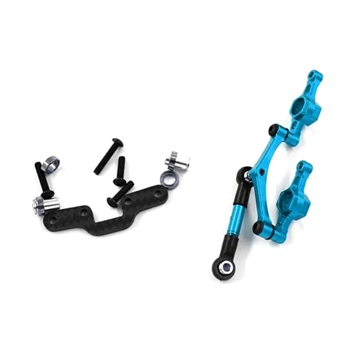 YXIUEYINGE for TT-02 CNC Aluminium Kurbel Lenkung Arm Mit Brücke for 1:10 RC Auto for Tam-iya TT02(Blauw) von YXIUEYINGE