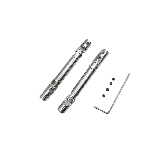 YXIUEYINGE for WPL 1/10 C74 1/16 RC Autoteile & Zubehör Metall Upgrade Vordere und Hintere Antriebswellen Schwarz von YXIUEYINGE