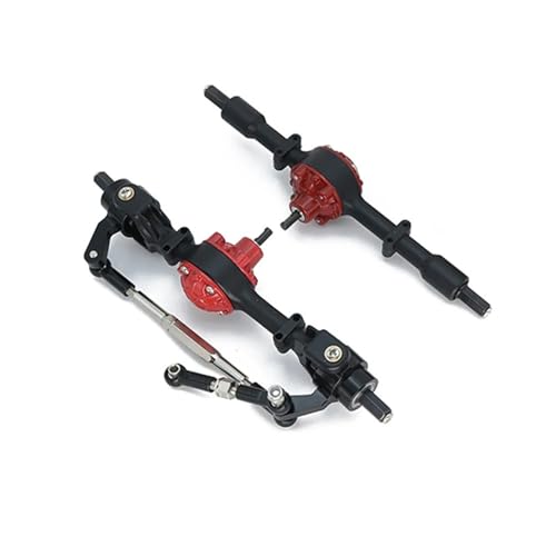 YXIUEYINGE for WPL C14 C24 C54 C74 C74-1 Metallachse Vorder- und Hinterachse Modifikation und Upgrade-Zubehör(Zwart) von YXIUEYINGE