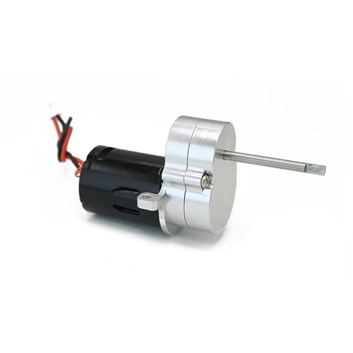 YXIUEYINGE for WPL D12 Metall Getriebe 370 Motor Modifizierte Und Verbesserte Zubehör Metall Getriebe Getriebe Shell(Silver) von YXIUEYINGE