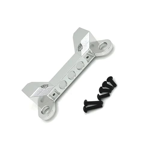 YXIUEYINGE for Wltoys 104006 104010 104020 104026 Metall Front Stoßstange zu Montieren Ständer 1/10 RC Auto Upgrade Teile Zubehör(Silver) von YXIUEYINGE