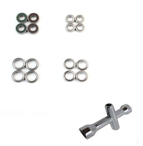 YXIUEYINGE for Wltoys 12428 12423 12628 RC Auto Ersatzteile Upgrade Lager 16 Teile/los + 1 stücke Metall Werkzeug von YXIUEYINGE