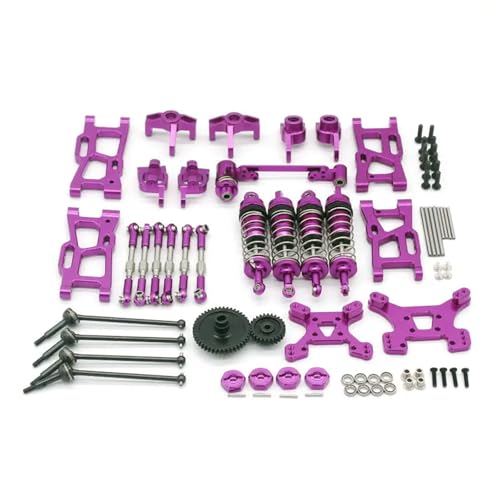 YXIUEYINGE for Wltoys 144010 144002 144001 124017 124019 Fernbedienung Auto Metall Upgrade Änderung Kit(Purple) von YXIUEYINGE