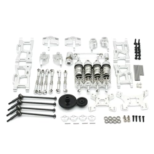 YXIUEYINGE for Wltoys 144010 144002 144001 124017 124019 Fernbedienung Auto Metall Upgrade Änderung Kit(Silver) von YXIUEYINGE