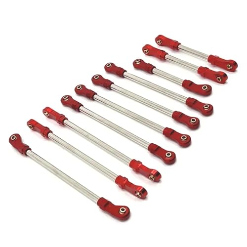 for HB 1/10 R1001 R1002 R1003 RC Auto Teile Metall Zugstange(Rood) von YXIUEYINGE