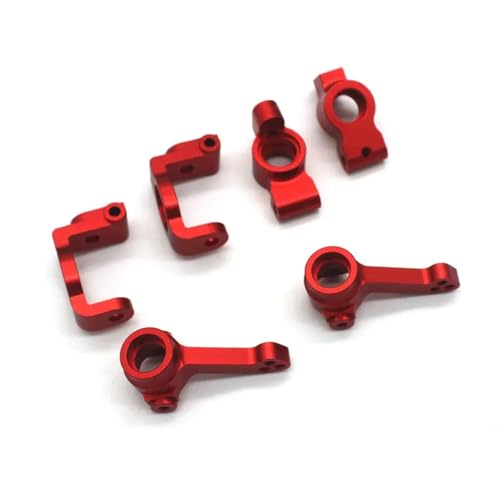 for HNR H9802 for Pferd E30 Edition 1/10 RC Fernbedienung Flache Sport Auto Metall Upgrade Lenkung Tasse Hinterachse Sitz C Sitz(Rood) von YXIUEYINGE