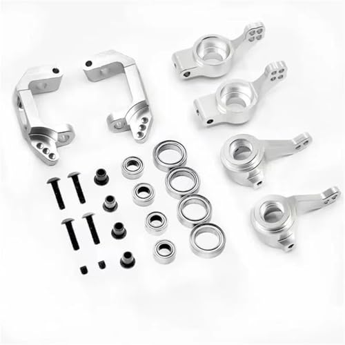 for HSP RC 1/10 Aluminiumlegierung Lenkkombination Upgrade-Kit 102010 102011 102012 102068 Kugellager for 94123 94111 94107 94170(White) von YXIUEYINGE