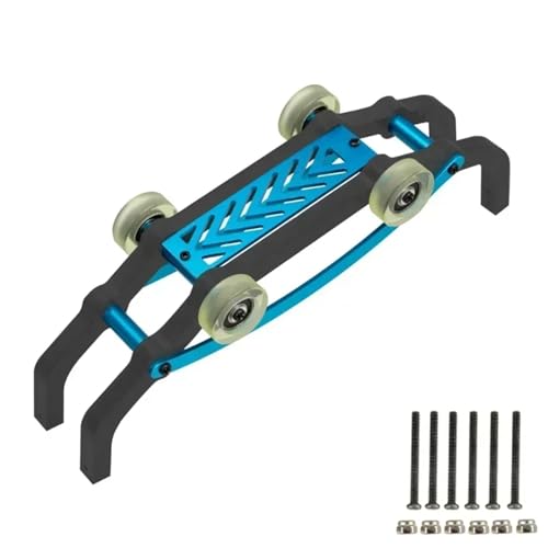 for MJX H16 16207 16208 16209 16210 Nylon Aluminium Legierung Roll Käfig Wheelie Bar for 1/16 RC Auto Upgrade Teile(Blauw) von YXIUEYINGE