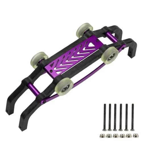 for MJX H16 16207 16208 16209 16210 Nylon Aluminium Legierung Roll Käfig Wheelie Bar for 1/16 RC Auto Upgrade Teile(Purple) von YXIUEYINGE