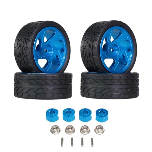 for MJX for Hyper go 1/14 14301 14302 14303 RC Auto Metall Rad Hub Reifen Upgrade Reifen 12mm Adapter Lock Mutter Rad Hex Pins von YXIUEYINGE