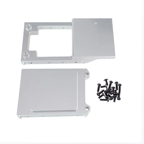 for MN 1/12 MN168 MN78 RC Auto Metall Frontrahmen Hinten Schwanz Platte Hinten Strahl Upgrade Chassis(Silver) von YXIUEYINGE