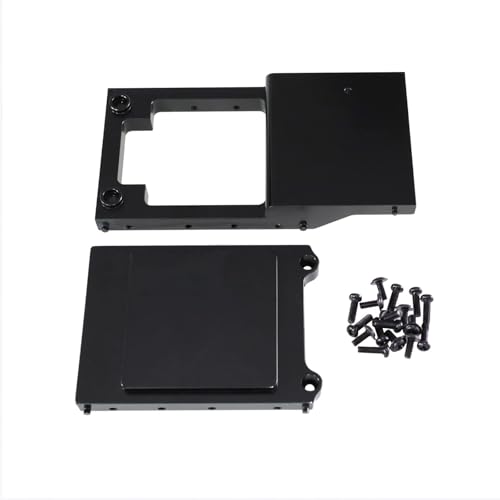 for MN 1/12 MN168 MN78 RC Auto Metall Frontrahmen Hinten Schwanz Platte Hinten Strahl Upgrade Chassis(Zwart) von YXIUEYINGE