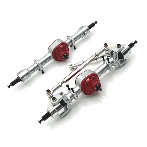 for MN for 1/12 Mn78 Mn82 Mn99s D90 Achse Rc Zubehör Metall Upgrade, Vorder- Und Hinterachse Baugruppen(Silver) von YXIUEYINGE