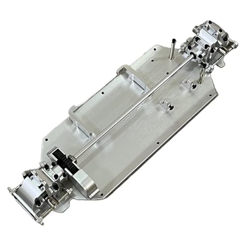 for WLtoys 1/12 124016 124017 124018 124019 RC Auto Metall Chassis Upgrade Getriebe Differential Servo Sitz Lenkung Montage(Silver) von YXIUEYINGE