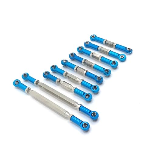 for WLtoys 1/12 12423 12427 12428 12429 FY RC Auto Metall Einstellbare Zugstange Upgrade Lenkgestänge Montage(Blauw) von YXIUEYINGE