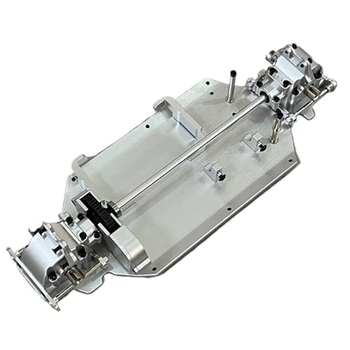 for WLtoys 1/14 144010 144001 144002 RC Auto Metall Chassis Upgrade Getriebe Differential Servo Sitz Lenkung Montage Upgrade Teil(Silver) von YXIUEYINGE