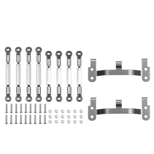 for WPL B1 B-1 B14 B-14 B24 B-24 C14 1/16 RC Auto Ersatzteile Upgrade Metall Zugstange Lenkung Pull Servo Stange Pull Basis(Titanium) von YXIUEYINGE