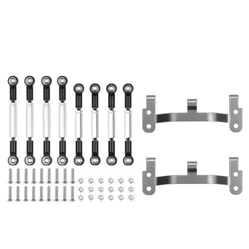 for WPL B1 B-1 B14 B-14 B24 B-24 C14 1/16 RC Auto Ersatzteile Upgrade Metall Zugstange Lenkung Pull Servo Stange Pull Basis(Zwart) von YXIUEYINGE