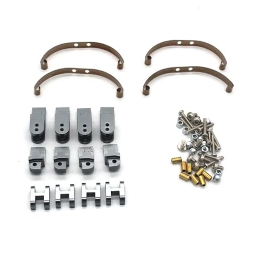 for WPL B14 B16 B24 B36 RC 1/16 Metall-Upgrade for ferngesteuertes Auto, Stahlplatte, stoßdämpfende Hebeösenteile(Light Grey) von YXIUEYINGE