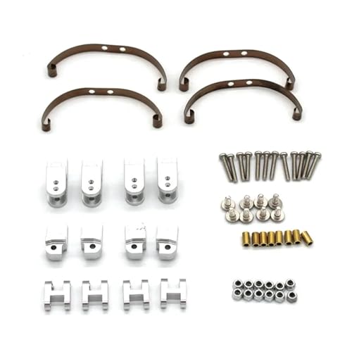 for WPL B14 B16 B24 B36 RC 1/16 Metall-Upgrade for ferngesteuertes Auto, Stahlplatte, stoßdämpfende Hebeösenteile(White) von YXIUEYINGE