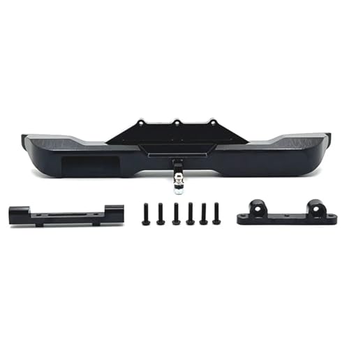for Wltoys 1/10 104006 104010 104020 104026 Metall-Heckstoßstangendekoration 1/10 RC-Auto-Upgrade-Teile Zubehör(Zwart) von YXIUEYINGE