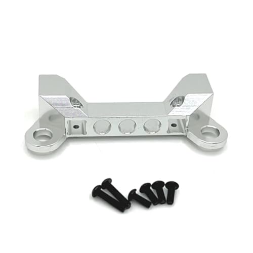 for Wltoys 104006 104010 104020 104026 Metall Front Stoßstange zu Montieren Ständer 1/10 RC Auto Upgrade Teile Zubehör(Silver) von YXIUEYINGE