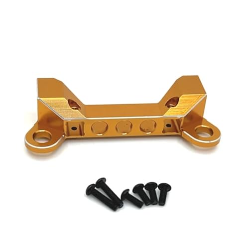 for Wltoys 104006 104010 104020 104026 Metall Front Stoßstange zu Montieren Ständer 1/10 RC Auto Upgrade Teile Zubehör(Yellow) von YXIUEYINGE