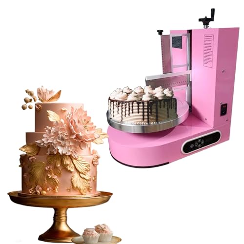 YXLMWZRY4-12" Automatic Cake Butter Spreader, 60-320 RPM, with Graduated Scraper, for Commercial and Home Use(Pink) von YXLMWZRY