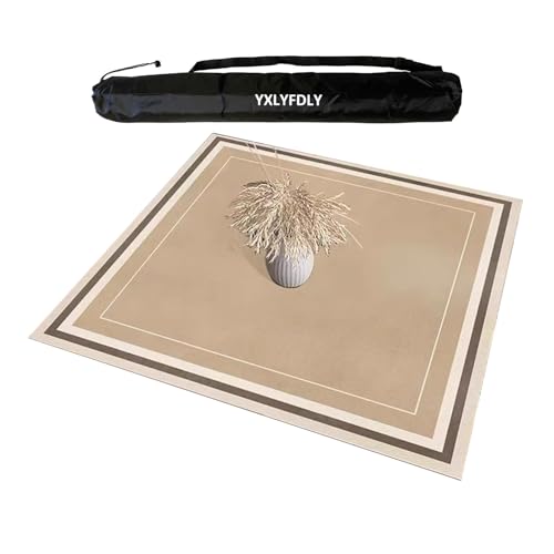 YXLYFDLY Große Mahjong-Matte mit schwarzer Tragetasche, rutschfeste und verschleißfeste Tischdecke, Tischmatte für Mahjong Paigow Pokerkartenspiele (80 cm) von YXLYFDLY