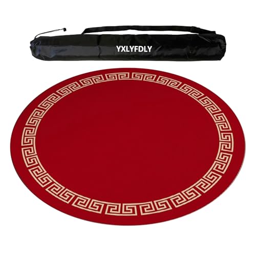 YXLYFDLY Mahjong-Matte aus weichem Kristallsamt, verdickte und rutschfeste Mahjong-Tischdecke mit Gummi-Rückseite, Spielmatte für Poker, Karten, Brett, Fliesenspiele (140 cm) von YXLYFDLY