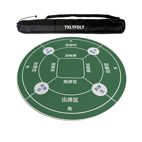 YXLYFDLY Mahjong-Tischdecke aus weichem Kristallsamt, leise und geräuschreduzierend, mit Tragetasche, Spielmatte für Zuhause, für Mahjong, Poker, Karten, Brett, Legespiele, Grün, 100 cm YXLYFDLY Mahjong-Tischdecke aus weichem Kristallsamt, leise und geräuschreduzierend, mit Tragetasche, Spielmatte für Zuhause, für Mahjong, Poker, Karten, Brett, Legespiele, Grün, 100 cm von YXLYFDLY