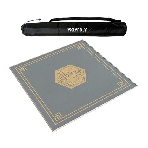 YXLYFDLY Mahjong-Tischdecke aus weichem Kristallsamt, verdickt und geräuschreduzierend, mit Tragetasche, Spielmatte für Zuhause, für Poker, Karten, Brett, Legespiele, 100 cm von YXLYFDLY