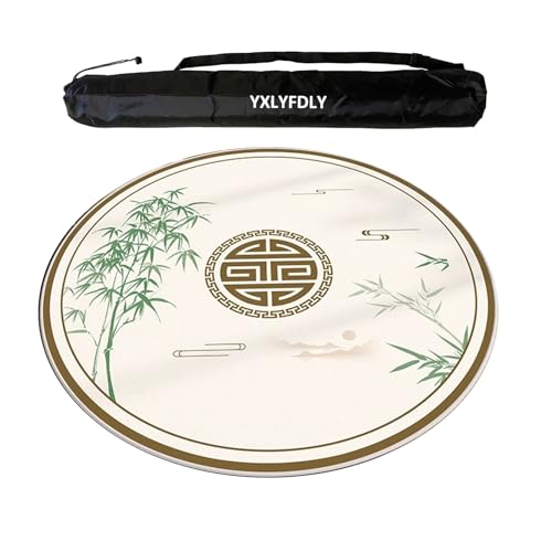 YXLYFDLY Mahjong-Tischdecke aus weichem Kristallsamt, verdickt und geräuschreduzierend, mit Tragetasche, große Spielmatte für Mahjong, Poker, Karten, Brett, Fliesenspiele (100 cm) von YXLYFDLY