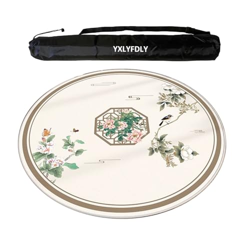 YXLYFDLY Mahjong-Tischdecke aus weichem Kristallsamt, verdickt und geräuschreduzierend, mit Tragetasche, große Spielmatte für Poker, Karten, Brett, Fliesenspiele (100 cm) von YXLYFDLY