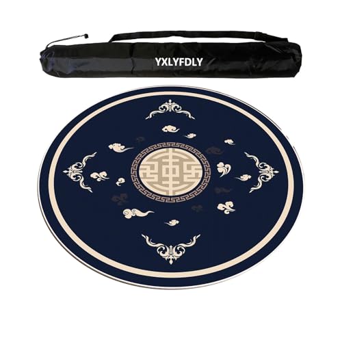YXLYFDLY Mahjong-Tischdecke aus weichem Kristallsamt, verdickte und rutschfeste Mahjong-Tischdecke mit Tragetasche, große Spielmatte für Mahjong, Poker, Karten, Brett, Fliesenspiele (Dunkelblau, 100 YXLYFDLY Mahjong-Tischdecke aus weichem Kristallsamt, verdickte und rutschfeste Mahjong-Tischdecke mit Tragetasche, große Spielmatte für Mahjong, Poker, Karten, Brett, Fliesenspiele (Dunkelblau, 100 von YXLYFDLY