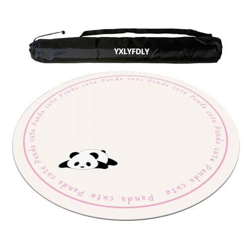 YXLYFDLY Runde Mahjong-Matte, verdickte und rutschfeste Mahjong-Tischdecke mit Tragetasche, große Spielmatte für Poker, Karten, Brett, Legespiele (85 cm) von YXLYFDLY