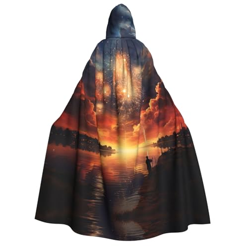 YXLymxDAMAI Abendhimmel Kapuzenumhang für Damen und Herren – perfekt für Halloween, Kostümpartys, Cosplay, schwarz, weiß YXLymxDAMAI Abendhimmel Kapuzenumhang für Damen und Herren – perfekt für Halloween, Kostümpartys, Cosplay, schwarz, weiß von YXLymxDAMAI