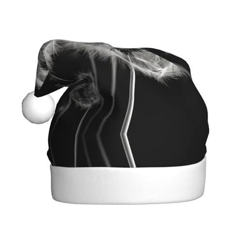 YXLymxDAMAI Blühender Löwenzahn-Weihnachtsmütze für Erwachsene – Weihnachtsfeiertag, Unisex, klassischer Weihnachtsmannhut für Neujahrsparty, Rot von YXLymxDAMAI