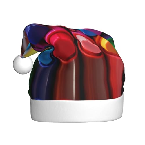 YXLymxDAMAI Bunte Buntstifte, Weihnachtsmütze für Erwachsene, Unisex, klassischer Weihnachtsmannhut für Neujahrsparty, Rot YXLymxDAMAI Bunte Buntstifte, Weihnachtsmütze für Erwachsene, Unisex, klassischer Weihnachtsmannhut für Neujahrsparty, Rot von YXLymxDAMAI