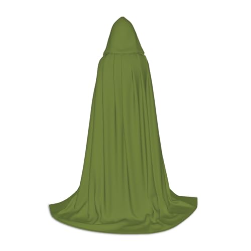 YXLymxDAMAI Dunkelgrüner Halloween-Umhang mit Kapuze, Cosplay-Umhang, Kostüm, Kapuzenuniform, Schwarz von YXLymxDAMAI