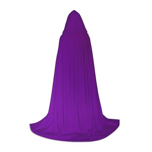 YXLymxDAMAI Dunkelvioletter Halloween-Umhang mit Kapuze – Cosplay-Umhang, Kostüm, Kapuzenuniform, Schwarz von YXLymxDAMAI