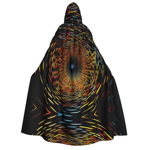YXLymxDAMAI Farbiger, kurzer Lichtring mit Kapuze für Damen und Herren – perfekt für Halloween, Kostümpartys, Cosplay, schwarz, weiß YXLymxDAMAI Farbiger, kurzer Lichtring mit Kapuze für Damen und Herren – perfekt für Halloween, Kostümpartys, Cosplay, schwarz, weiß von YXLymxDAMAI