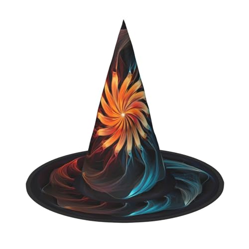 YXLymxDAMAI Halloween-Hexenhut in bunten Farben – schwarzer Hexenhut, geeignet für Halloween-Kostümpartys und Rollenspiele von YXLymxDAMAI