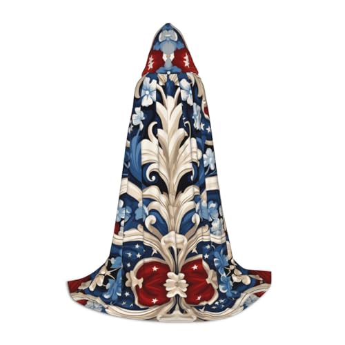 YXLymxDAMAI Halloween-Umhang mit Kapuze im amerikanischen Stil – Cosplay-Umhang, Kostüm, Kapuzenuniform, Schwarz von YXLymxDAMAI