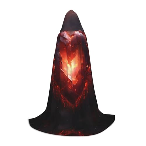 YXLymxDAMAI Hot Love Halloween-Umhang mit Kapuze – Cosplay-Umhang, Robe, Kostüm, Kapuzenuniform, Schwarz von YXLymxDAMAI
