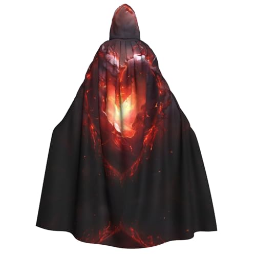 YXLymxDAMAI Hot Love Kapuzenumhang für Damen und Herren, perfekt für Halloween, Kostümpartys, Cosplay, Schwarz, Weiß von YXLymxDAMAI