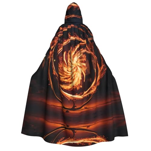 YXLymxDAMAI Kapuzenumhang mit rotierender Flamme für Damen und Herren, perfekt für Halloween, Kostümpartys, Cosplay, schwarz, weiß YXLymxDAMAI Kapuzenumhang mit rotierender Flamme für Damen und Herren, perfekt für Halloween, Kostümpartys, Cosplay, schwarz, weiß von YXLymxDAMAI