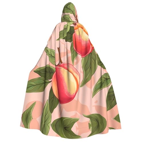 YXLymxDAMAI Peaches Kapuzenumhang für Damen und Herren, perfekt für Halloween, Kostümpartys, Cosplay, Schwarz, Weiß YXLymxDAMAI Peaches Kapuzenumhang für Damen und Herren, perfekt für Halloween, Kostümpartys, Cosplay, Schwarz, Weiß von YXLymxDAMAI